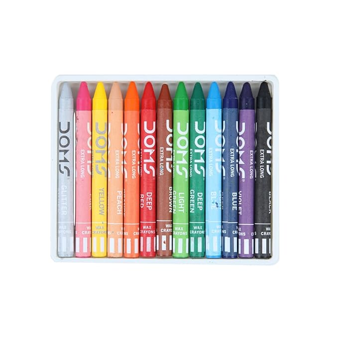 Doms Extra Long Wax Crayons - Bbag | India’s Best Online Stationery Store