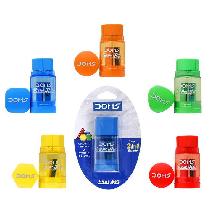 DOMS Erasner Eraser And Sharpener - Bbag | India’s Best Online Stationery Store