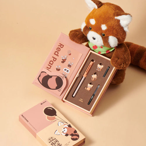 kaco sky fountain pen red panda gift set / bbag india's best online store