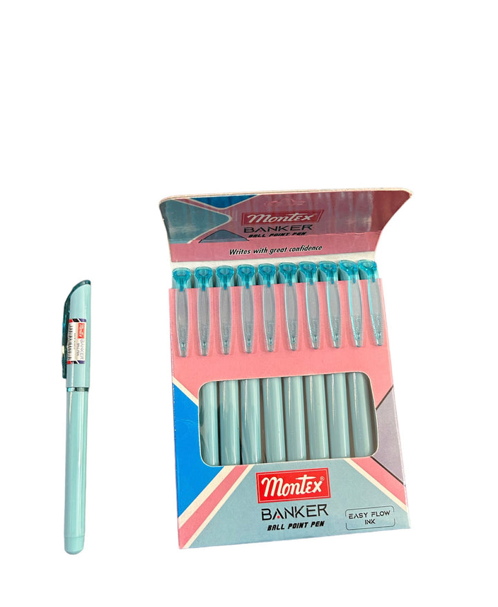 Montex Banker Ballpoint Pen pack of 10