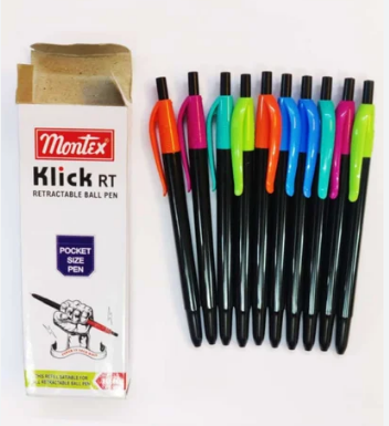 MONTEX KLICK RT BALL PEN pack of 10
