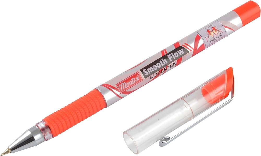 Red Montex Smooth Flow Ball Pen