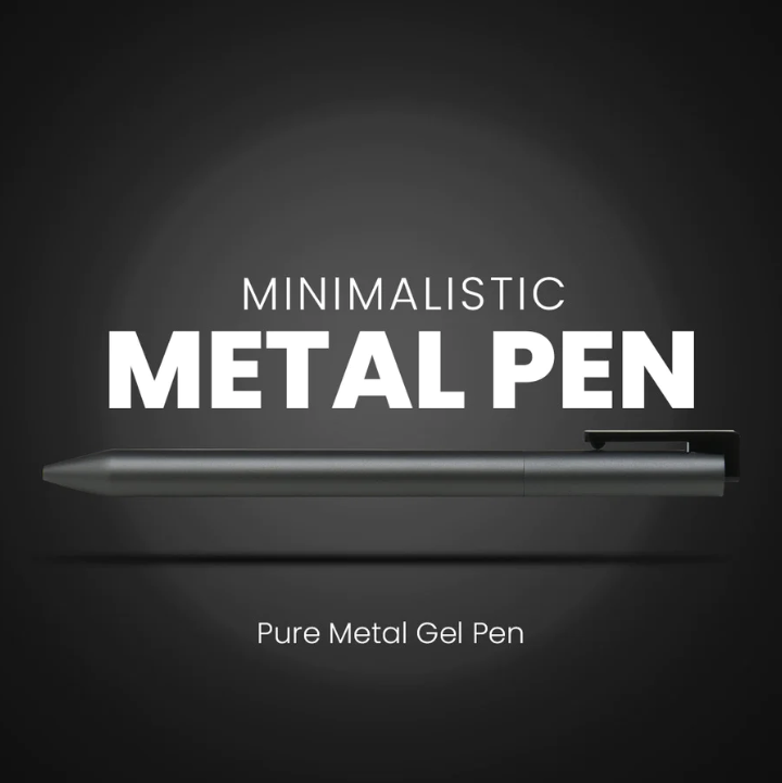 Minimalistic Kacogreen Pure Metal Gel Ink Pen