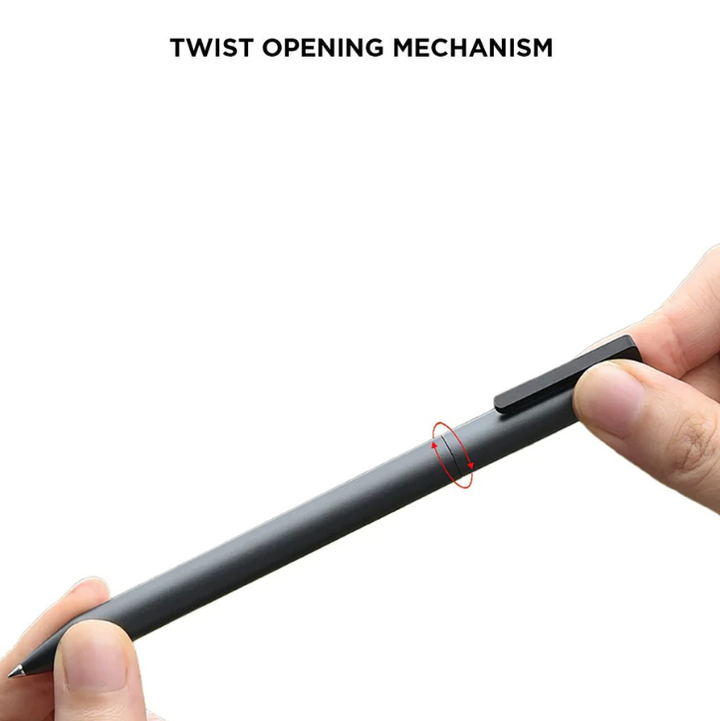 Kacogreen Pure Metal Gel Ink Pen With Twist Opening Mechanism