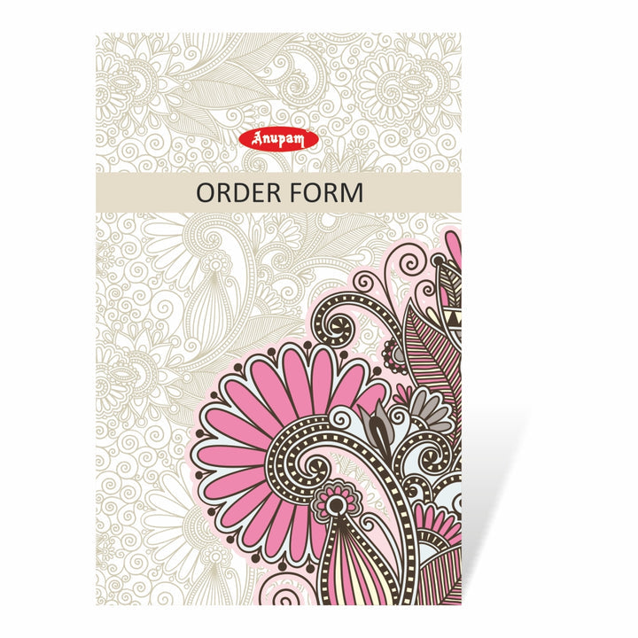 Anupam Order Form Challan 14cm x 22cm Hard Board Back with Dynamic Titles - 70 GSM