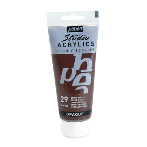 PEBEO High Viscosity Studio Acrylics - Burnt Umber (29) / Bbag indias best online store