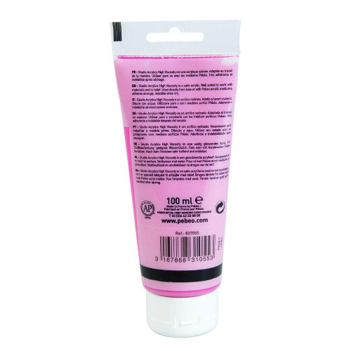 PEBEO High Viscosity Studio Acrylics AzoPink 55/ Bbag indias best online store
