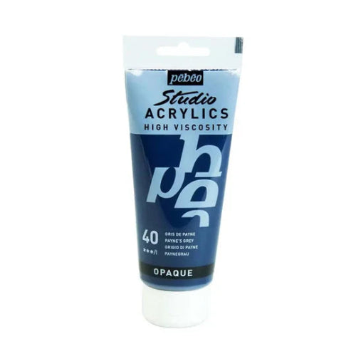 PEBEO High Viscosity Studio Acrylics - Payne's Grey (40) -Tube of 100 ML / bbag indias best online store