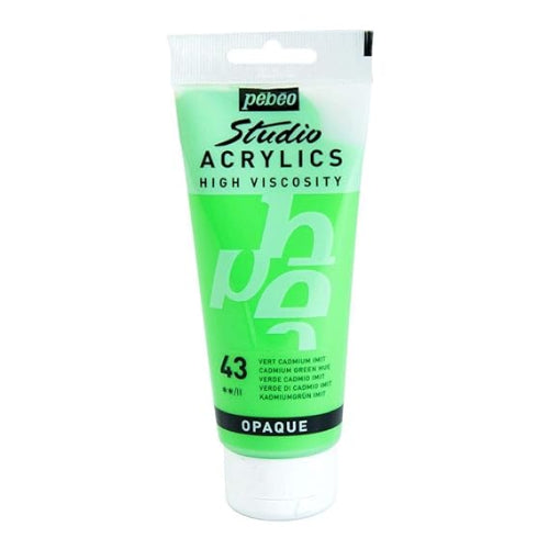 Pebeo High Viscosity Studio Acrylics - Cadmium Green Hue (43) / Bbag indias best online store