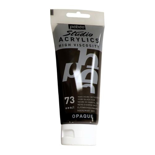 Pebeo High Viscosity Acrylic - Ivory Black Hue (73) /Bbag indias best online store