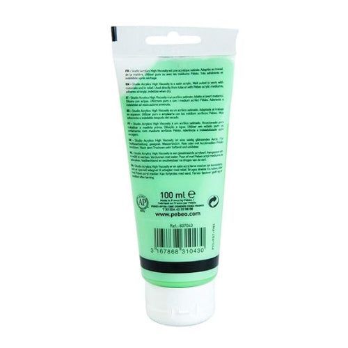 Pebeo High Viscosity Studio Acrylics - Cadmium Green Hue (43) / Bbag indias best online store