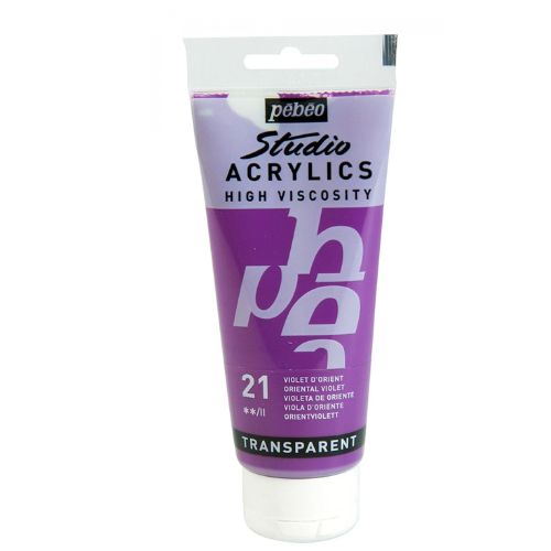 Pebeo high viscosity studio acrylics oriental violet (21 - tube of 100ml