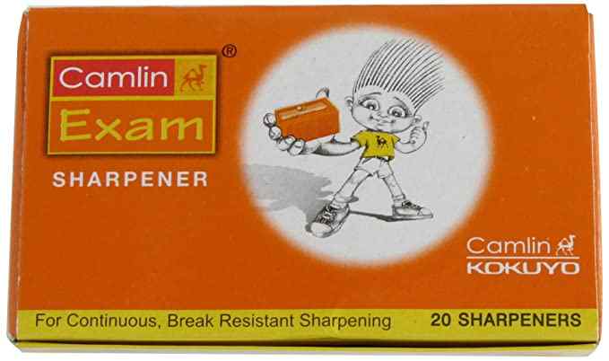A Pack of Camlin Exam Sharpener with 20 Sharpener