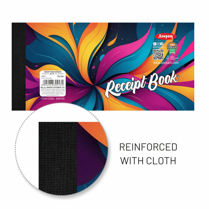 Anupam Receipt Book-80 GSM