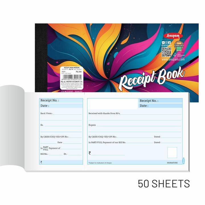 Anupam Receipt Book-80 GSM