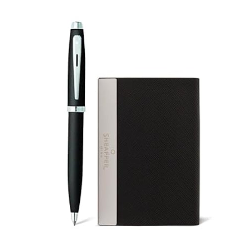 Sheaffer 9317 Ball Point Pen With  Business Card Holder Set / Bbag indias best online store