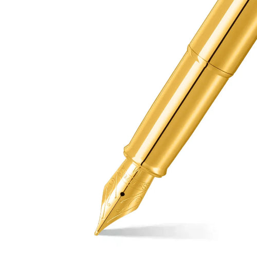 Sheaffer 100 9372 Glossy PVD Gold Fountain Pen / bbag indias best online store