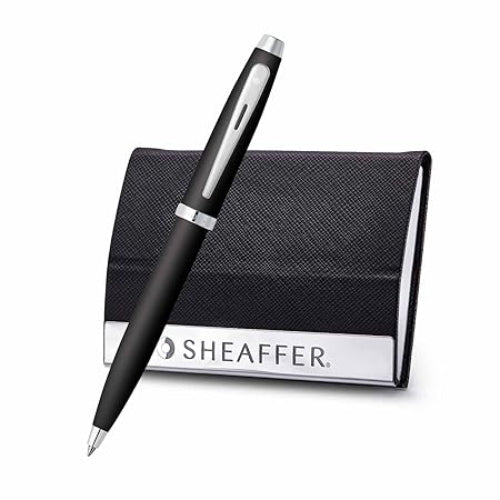 Sheaffer 9317 Ball Point Pen With  Business Card Holder Set / Bbag indias best online store