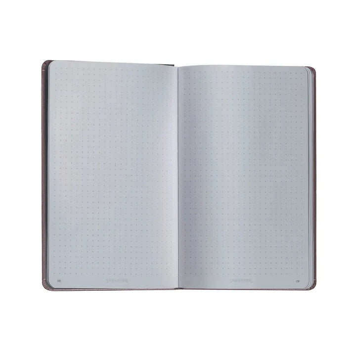 Sheaffer Medium Notebook 90 GSM Ink Friendly Dot Grid with Eco-Friendly Cover - Brown