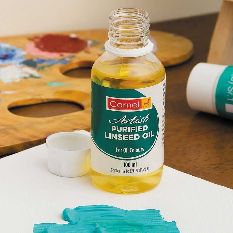Camel Artist Purified Linseed Oil for Oil Color, 100ml