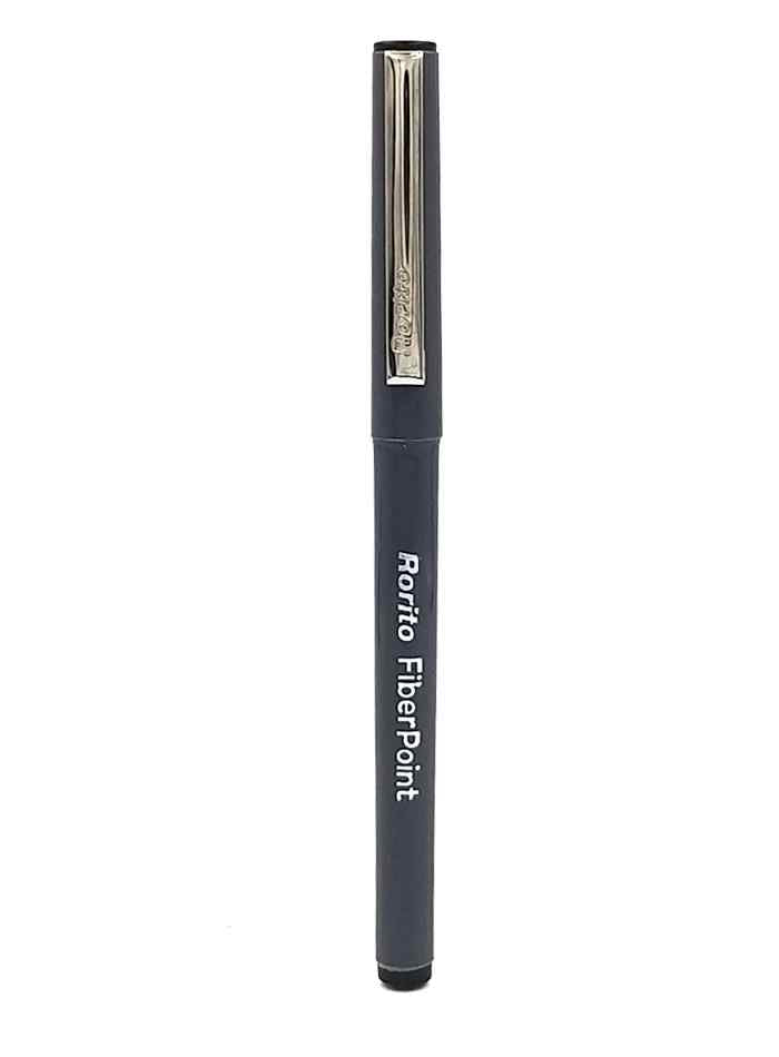 Black Rorito Fiber Point Ball Pen