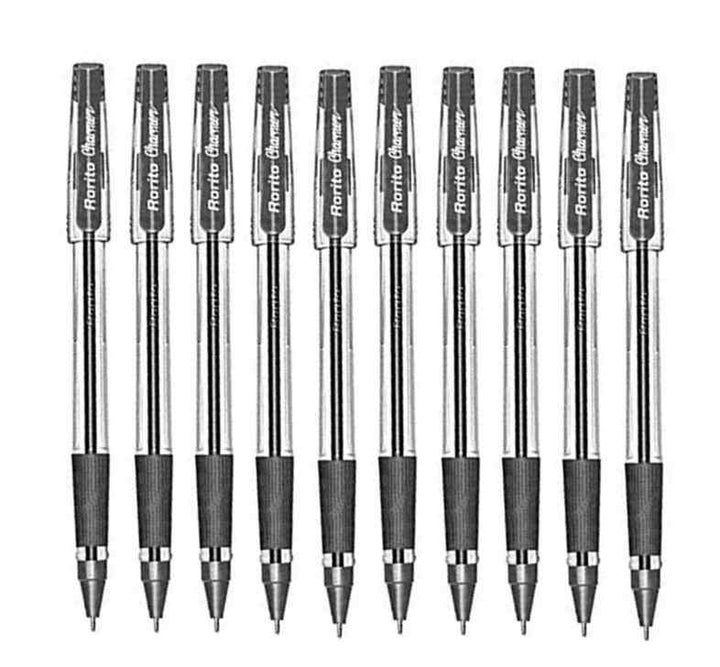 10 Pcs of Black 0.7mm  Rorito Charmer Ball Pen