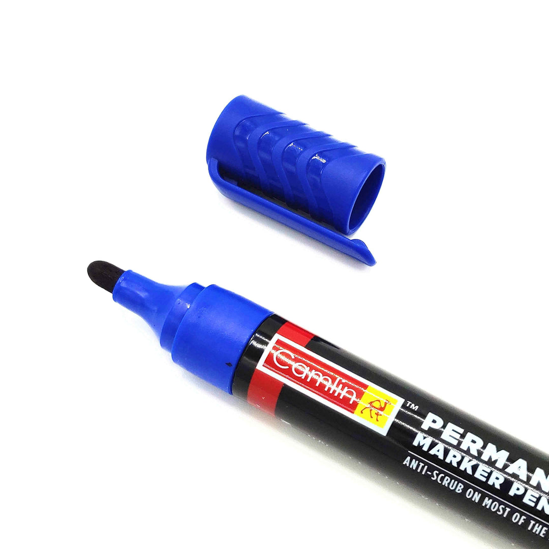 Blue ink with Thick tip Camlin Permanent Marker