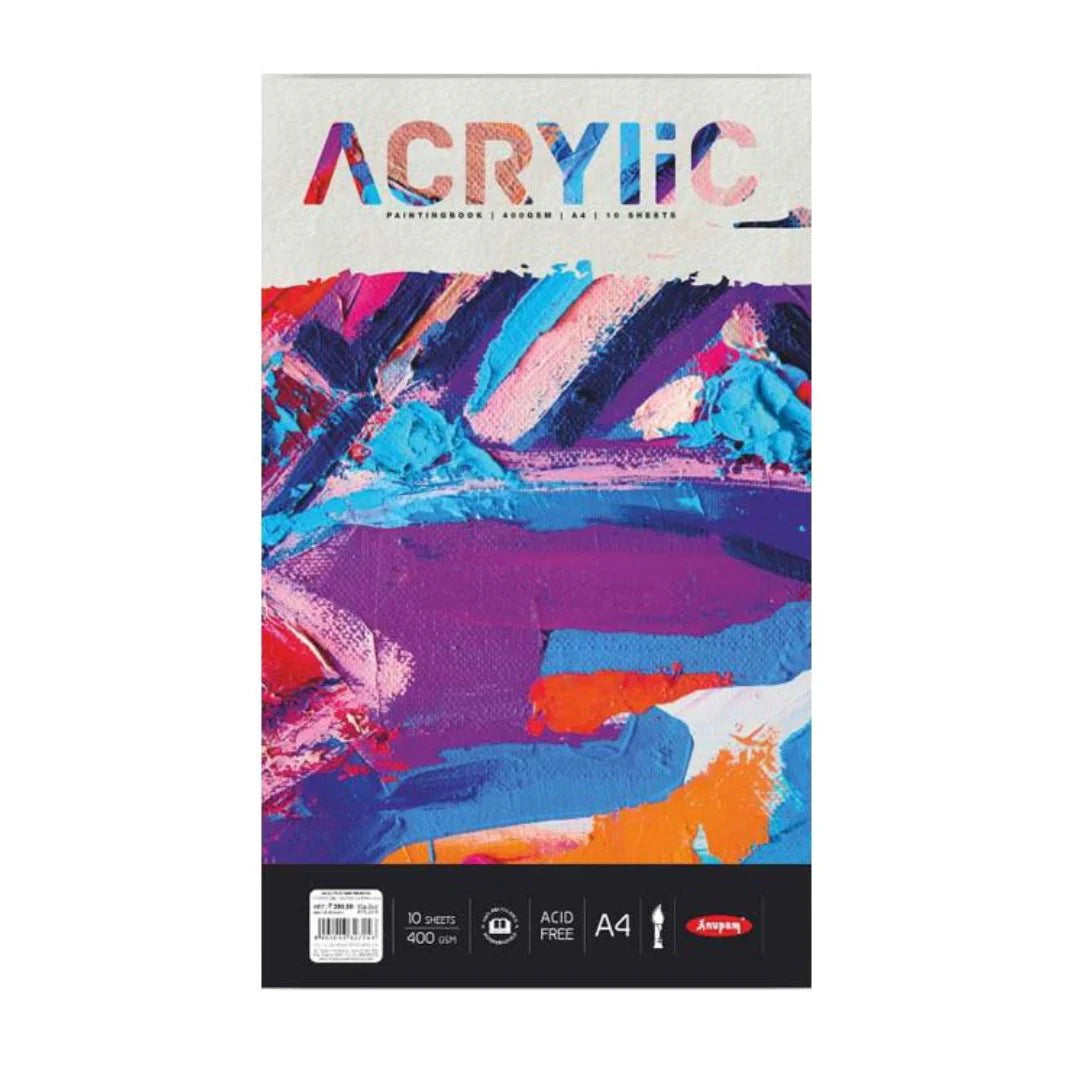 Anupam Acrylic Paint book 400 GSM