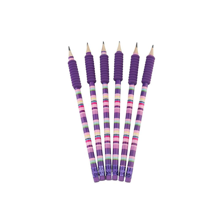 purple 6 funky pencil