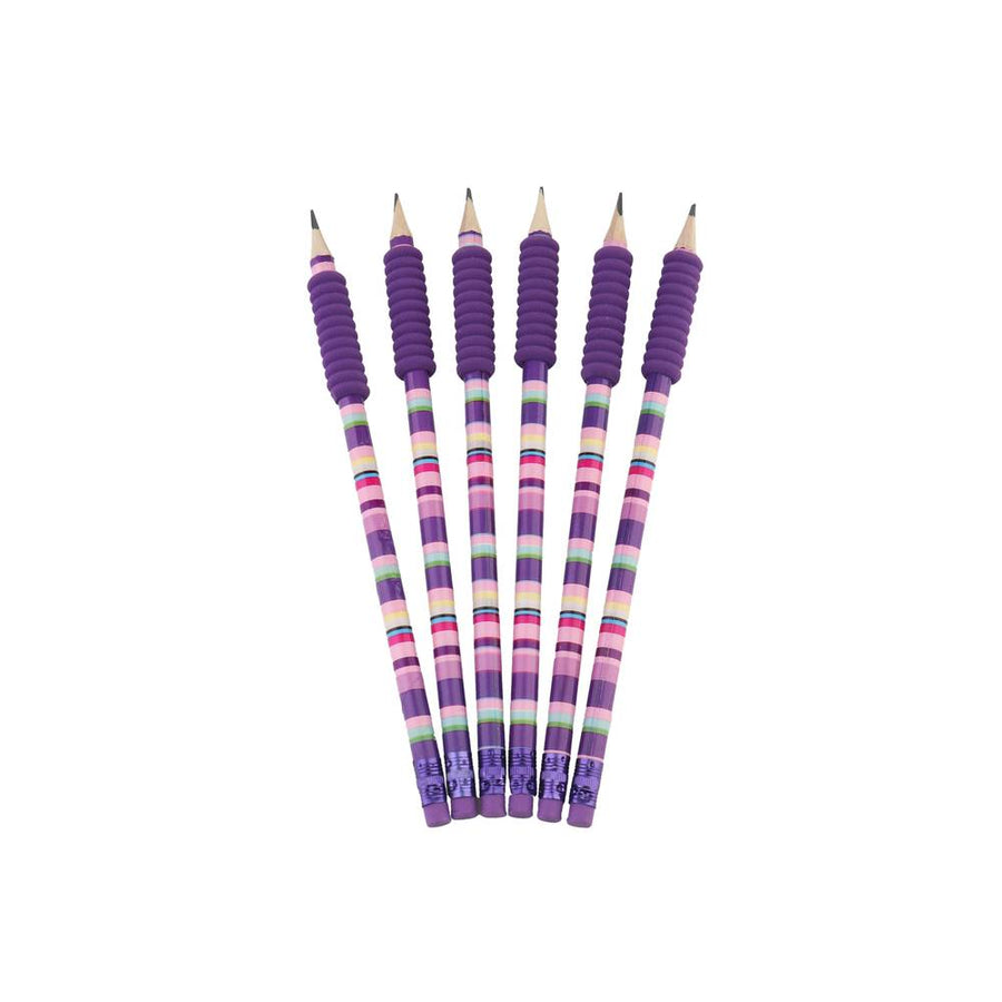 purple 6 funky pencil