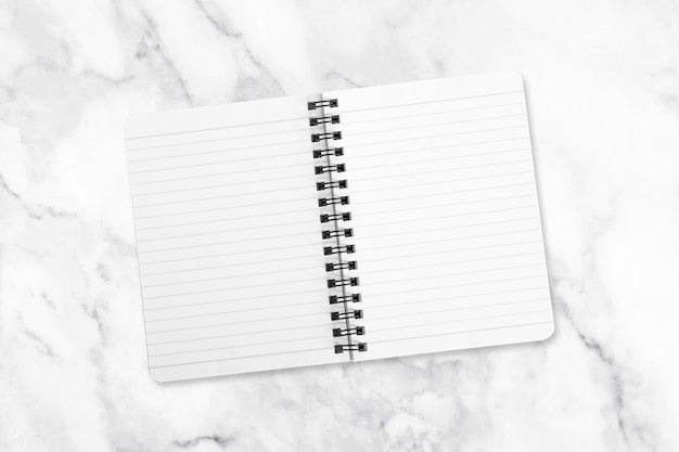 Aesthetic Marble Textured Notebook
