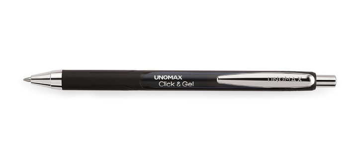 black Colour  Unomax Click & Gel Pen.