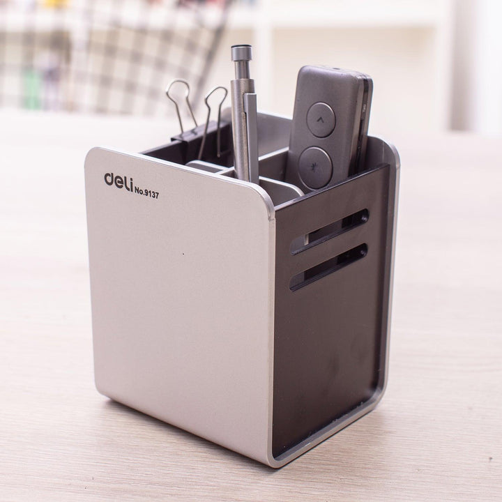 Black and grey Deli Divided Pen Holder