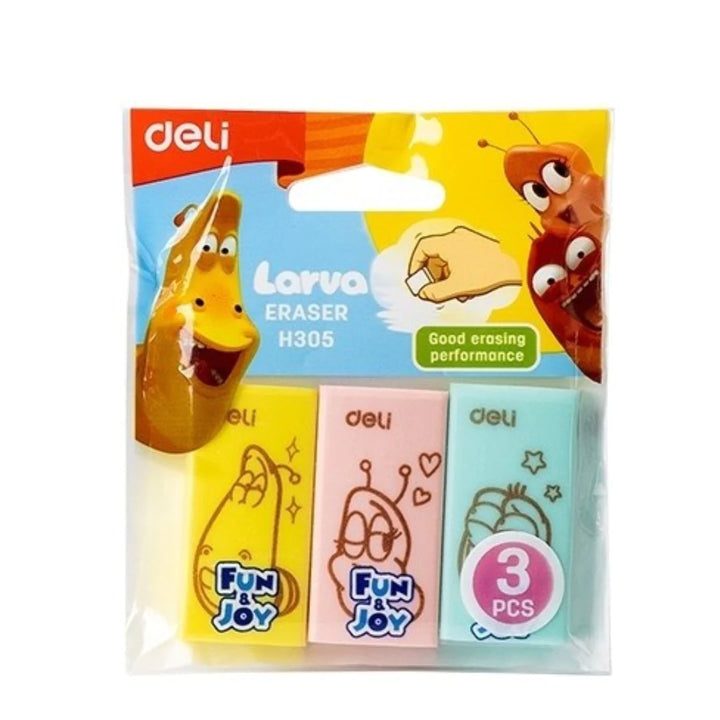 Deli Larva Eraser - Bbag | India’s Best Online Stationery Store