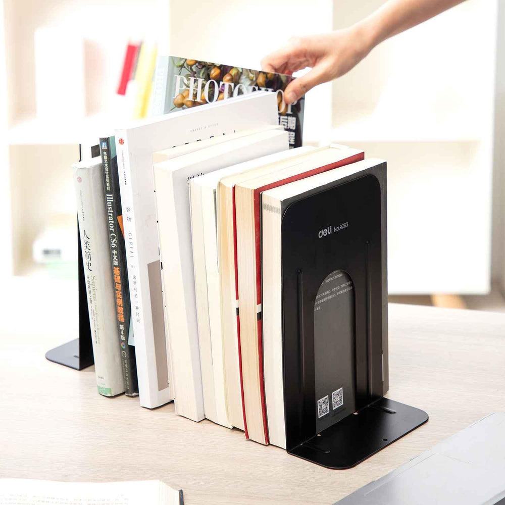 Deli Metal Book End 9"inch hold more no. of books