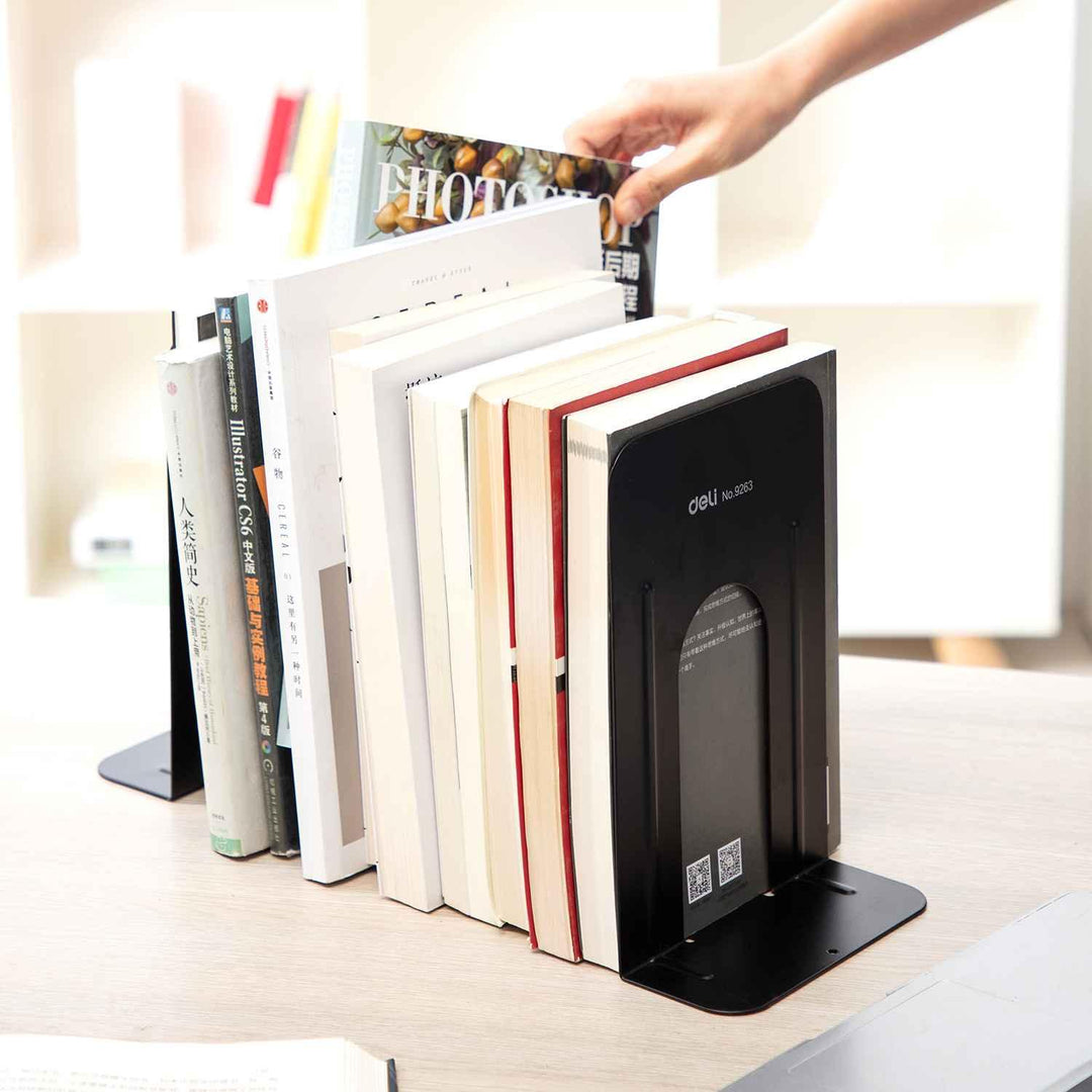 Deli Metal Book End 9"inch hold more no. of books