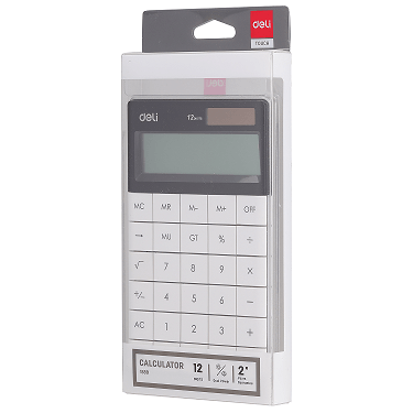 packed white Deli Modern Calculator