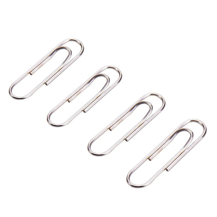 4 pcs of Deli Silver Paper Clip