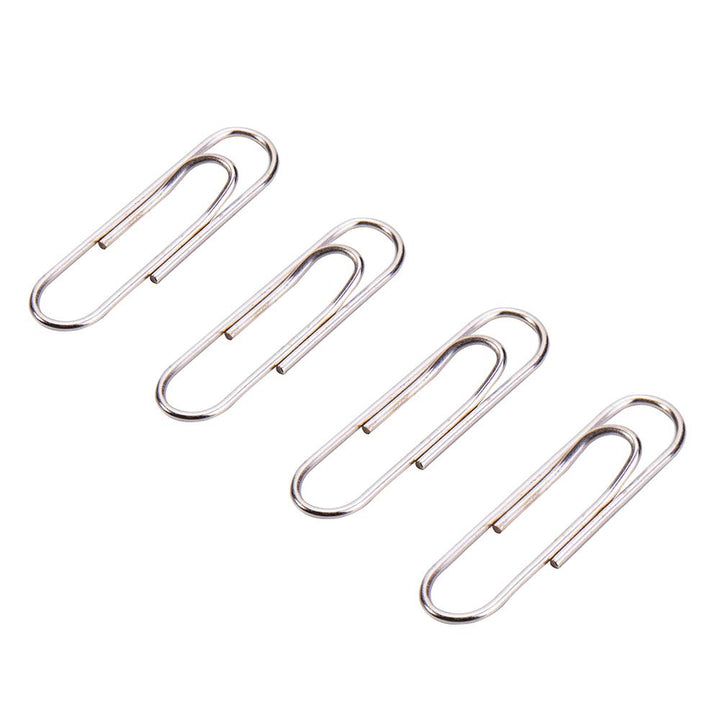 4 pcs of Deli Silver Paper Clip