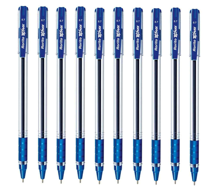 10 Pcs of Blue  Rorito B-Max Ball Pen