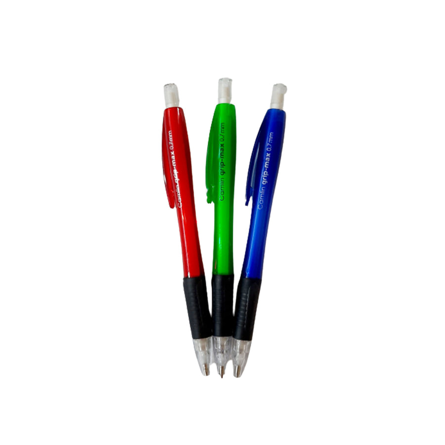 Red, Green, and Blue Camlin Grip Max Mechanical Pencil