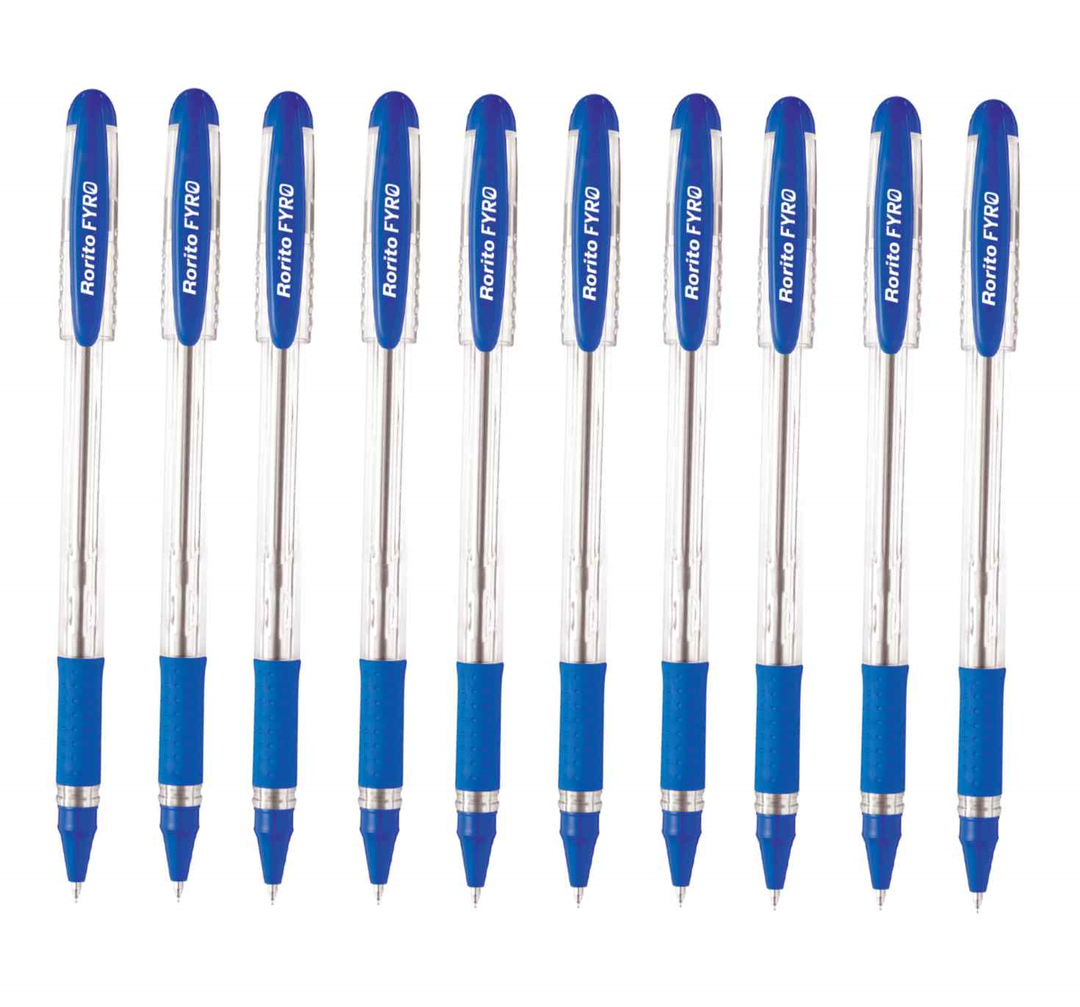 10 Pcs of Blue Rorito Fyro Ball Pen
