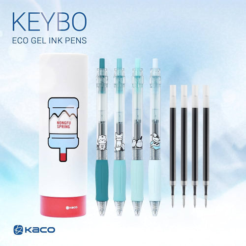 kaco keybo gel ink pen 4 pieces set nongfu spring/bbag.in indias bet online store