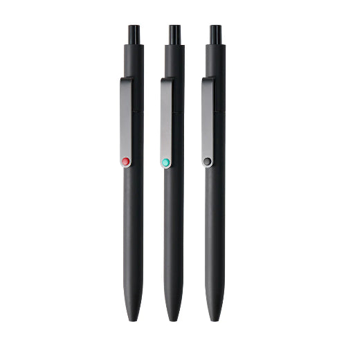 kacogreen midot gel pen black clip  with black,red,green doto / bbag indias best online store