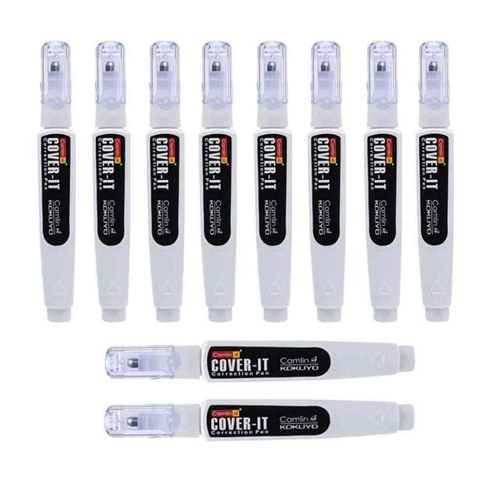 10 Pcs of Camlin Cover It Correction Pen