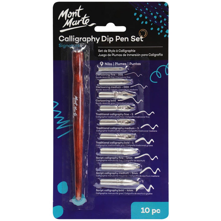 Calligraphy Dip Pen Set Signature 10pc – Master Elegant Designs