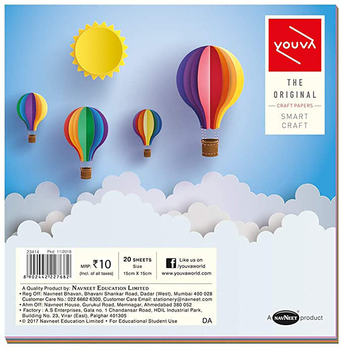 Navneet Youva Craft Paper - Bbag | India’s Best Online Stationery Store