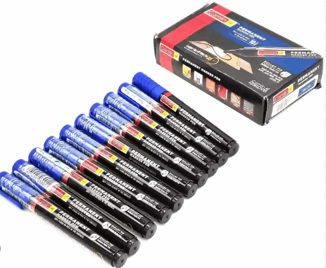 A pack 10 Pieces of Blue Camlin Permanent Marker