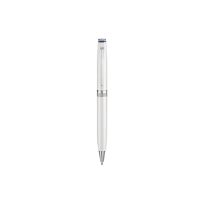 Contemporary Pearl Ballpoint Pen - Elegant Design with Chrome Trims