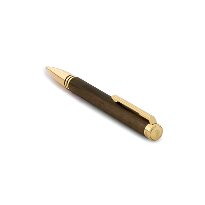 Torque Hickory Ballpoint Pen – Contemporary Wood & Brass Design